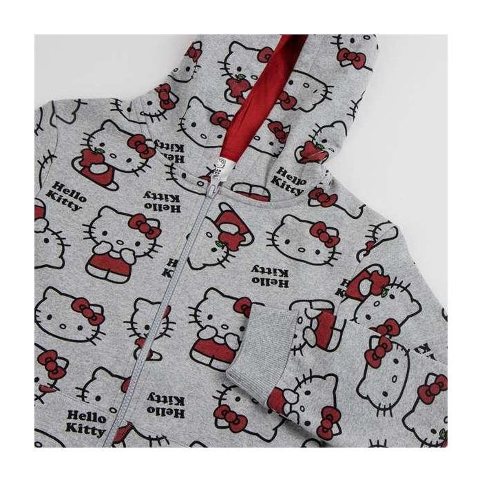 Sudadera con capucha cotton brushed cremallera hello kitty 10 años 2 Sudadera con capucha cotton brushed cremallera hello kitty 10 años 2