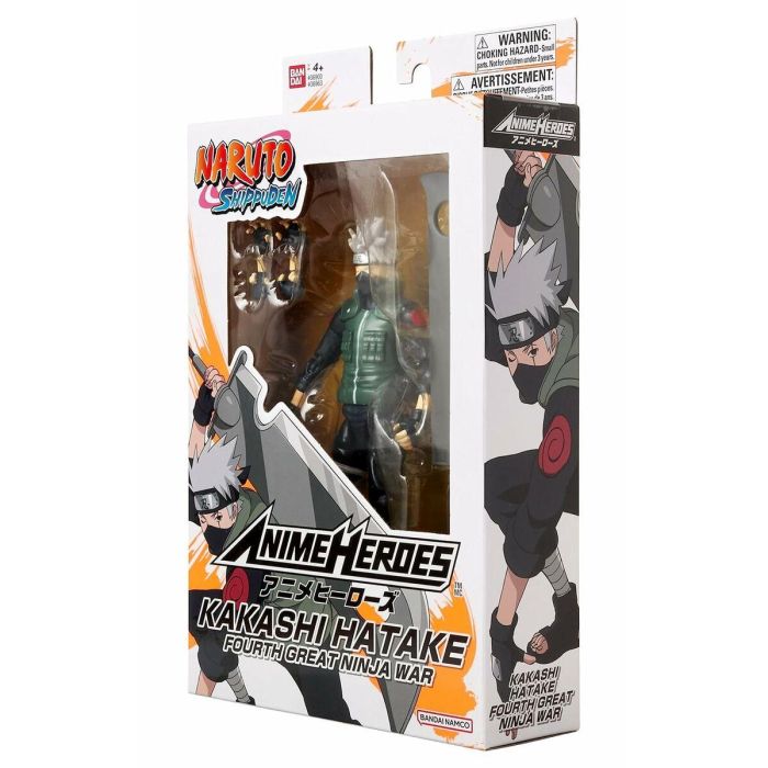 Figura Anime Heroes - Bandai - Naruto Shippuden - Kakashi Hatake (Cuarta Gran Guerra Ninja) - 17 cm 2