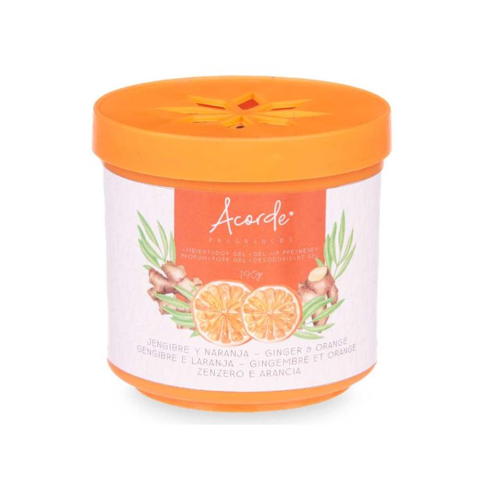 Ambientador De Gel 190Gr Jengibre Naranja Acorde 8CM (24 Unidades) 1 Ambientador De Gel 190Gr Jengibre Naranja Acorde 8CM (24 Unidades) 1