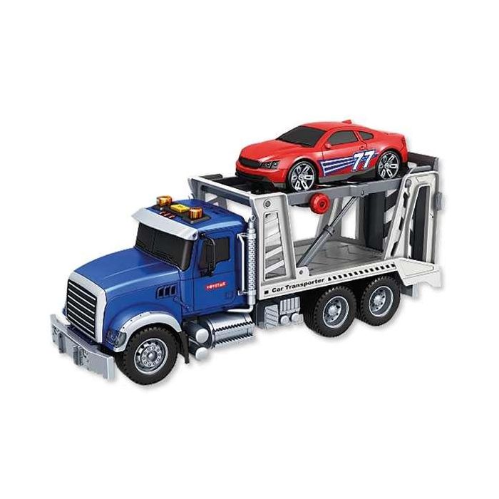 Camion portacoche, incluye coche, con luces y sonidos 38x14x21cm 2 Camion portacoche, incluye coche, con luces y sonidos 38x14x21cm 2