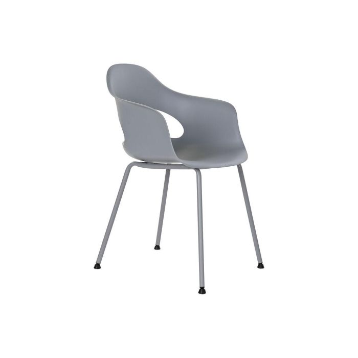 Silla Scandi DKD Home Decor Gris Claro 54 x 80 x 56 cm 2