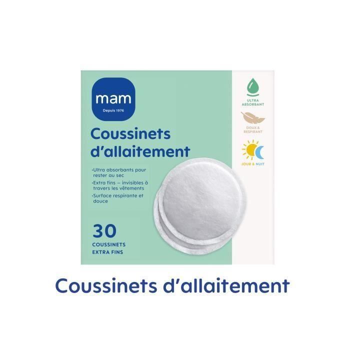 Mam Cojines de Lactancia x30 Súper Absorbentes, Ultrafinos e Invisibles 2 Mam Cojines de Lactancia x30 Súper Absorbentes, Ultrafinos e Invisibles 2