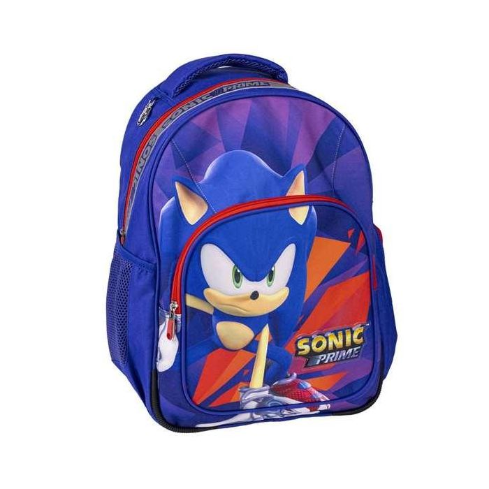 Cerdá Mochila Escolar Mediana Sonic Prime 42 cm Morada para Niños +3 Años Cerdá Mochila Escolar Mediana Sonic Prime 42 cm Morada para Niños +3 Años