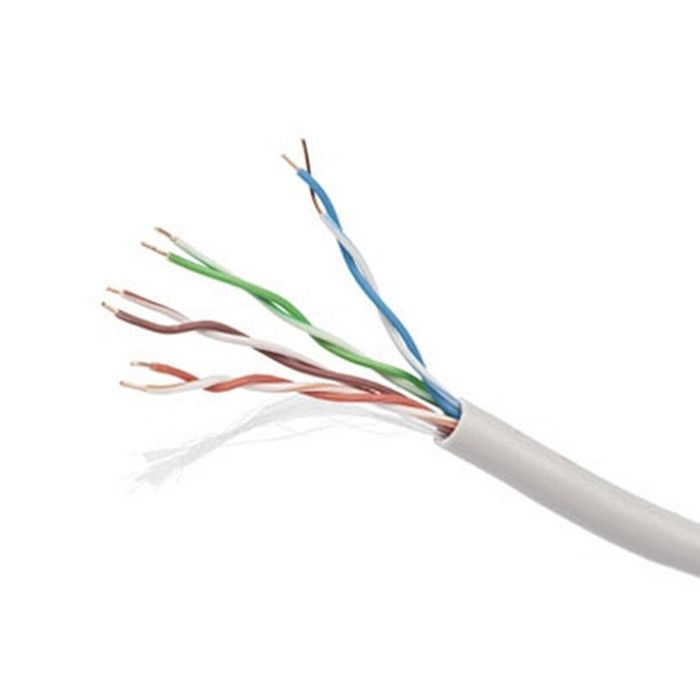 Cable RJ45 Categoría 5 UTP Rígido GEMBIRD UPC-5004E-SOL/100 100 m Gris 100 m Cable RJ45 Categoría 5 UTP Rígido GEMBIRD UPC-5004E-SOL/100 100 m Gris 100 m
