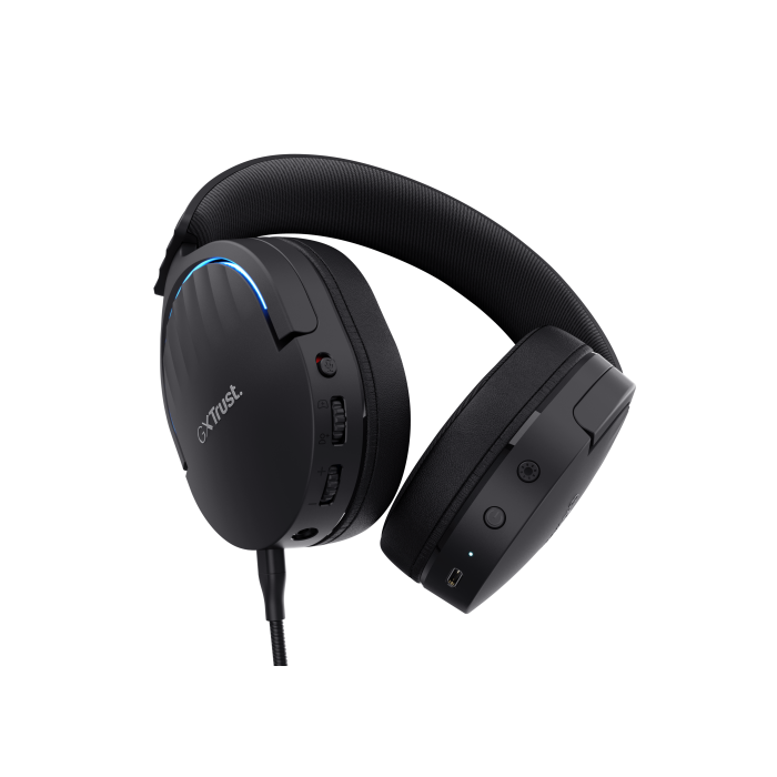 Trust Gaming GXT 491 Fayzo Auriculares Gaming Inalámbricos Dual Micrófono Cancelación Ruido Sonido Envolvente 7.1 Multiplataforma Negros 3 Trust Gaming GXT 491 Fayzo Auriculares Gaming Inalámbricos Dual Micrófono Cancelación Ruido Sonido Envolvente 7.1 Multiplataforma Negros 3