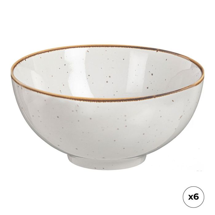 Ovenza Bol Akiko de Porcelana, Ø15 cm, Juego de 6 Unidades