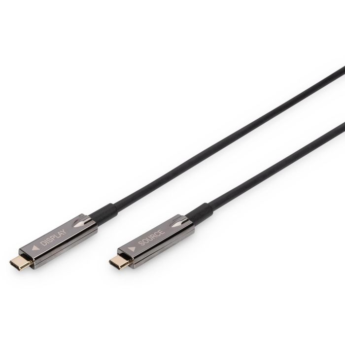 Digitus Cable USB-C a USB-C 4K AOC 10m Negro USB 3.2 Gen 1 (3.1 Gen 1) Plug and Play