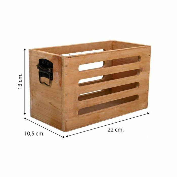 Cajas de almacenamiento Alexandra House Living Marrón Madera de abeto 17 x 15 x 28 cm 25 x 13,5 x 14 cm 22 x 10,5 x 13 cm 3 Piez 1