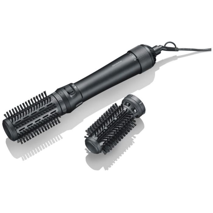 Severin WL 0241 Cepillo de Aire Caliente, Secador y Rizador de Cabello, 1000W, con Ajustes de Velocidad y Temperatura, Negro