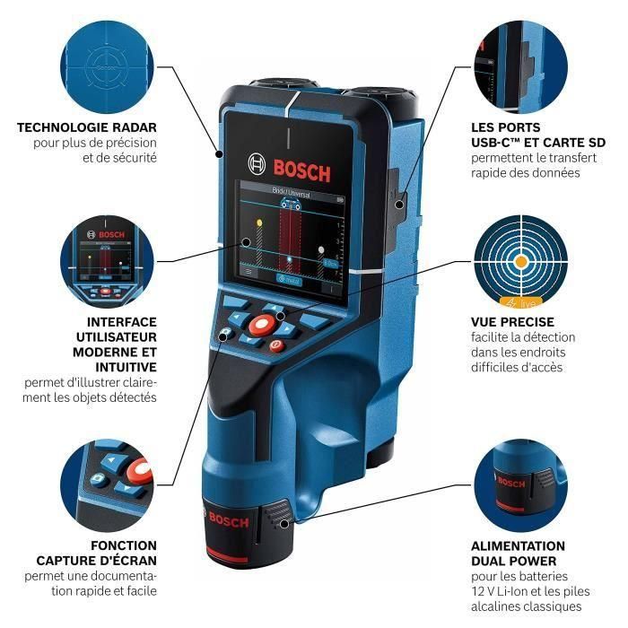 Bosch Professional D-Tech Wall Detector 200 C Solo 1 Bosch Professional D-Tech Wall Detector 200 C Solo 1