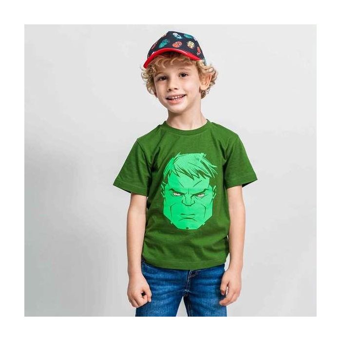 Camiseta corta single jersey avengers hulk talla 8 años 3 Camiseta corta single jersey avengers hulk talla 8 años 3