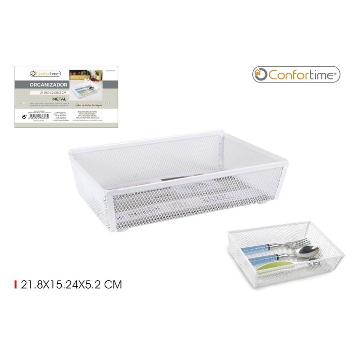 Confortime Organizador de Metal 21.8 x 15.24 x 5.2 cm (12 Unidades) Confortime Organizador de Metal 21.8 x 15.24 x 5.2 cm (12 Unidades)