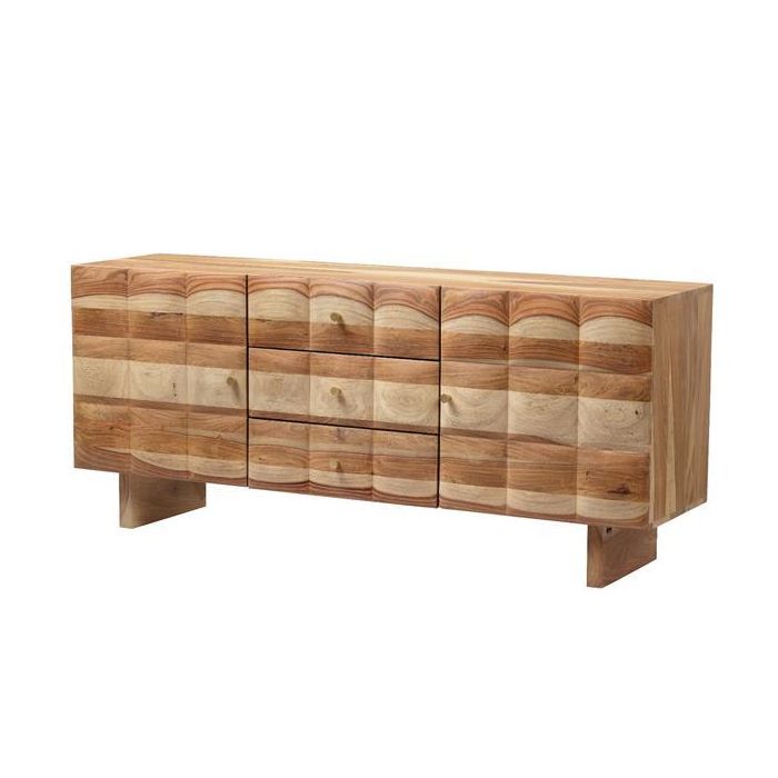 Mueble Tv DKD Home Decor Marron Claro 45 x 46 x 145 cm 1