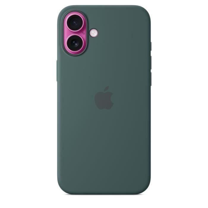 Apple Funda de Silicona con MagSafe para iPhone 16 Plus - Verde Lago 2 Apple Funda de Silicona con MagSafe para iPhone 16 Plus - Verde Lago 2
