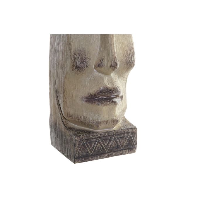 DKD Home Decor Macetero Moderno Resina Terracota Beige Cara 15.5 x 39 x 14.5 cm (4 Unidades) 1