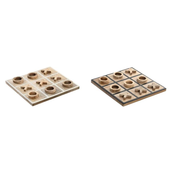 Juego Scandi DKD Home Decor Blanco Negro 5 x 20 x 20 cm Set de 2 (2 Unidades) Juego Scandi DKD Home Decor Blanco Negro 5 x 20 x 20 cm Set de 2 (2 Unidades)