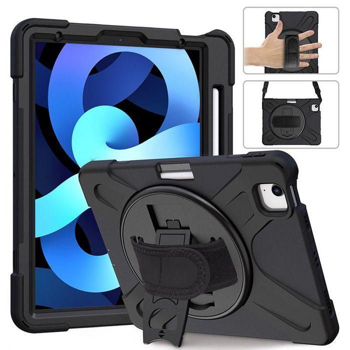 eSTUFF iPad Air 11 2025/2024 CHICAGO Full Body Defender Case with built-in screen protector - Black 5 eSTUFF iPad Air 11 2025/2024 CHICAGO Full Body Defender Case with built-in screen protector - Black 5