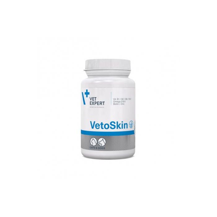 Vetoskin 90 Toff - Suplemento para piel y pelo de gatos y perros con Omega-3, Omega-6, Zinc y Vitaminas Vetoskin 90 Toff - Suplemento para piel y pelo de gatos y perros con Omega-3, Omega-6, Zinc y Vitaminas