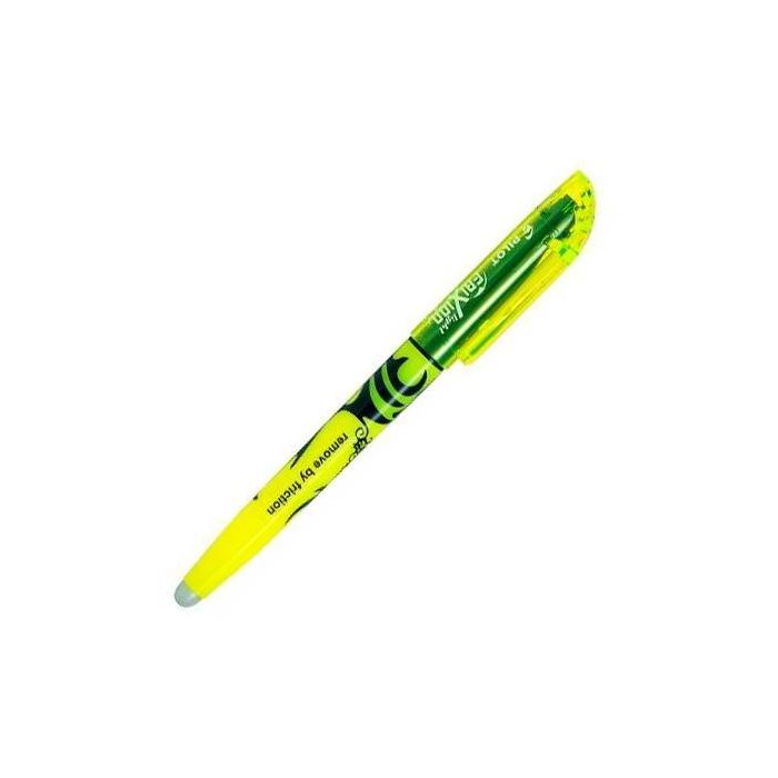 Pilot Marcador Fluorescente Frixion Light Borrable Amarillo (12 Unidades) Tinta por Fricción, Punta de Fibra para Papel (12 Unidades)