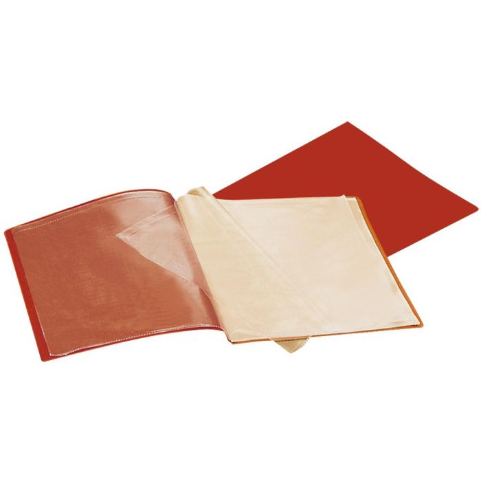 Carpeta Liderpapel Escaparate 37930 40 Fundas Polipropileno Din A4 Roja 1