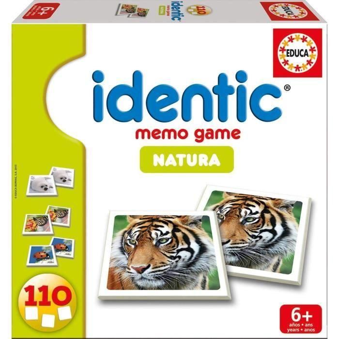 Juego Memoria Identic Natura (110 Cartas) de 3-6 Años Educa Borras 14783 Juego Memoria Identic Natura (110 Cartas) de 3-6 Años Educa Borras 14783