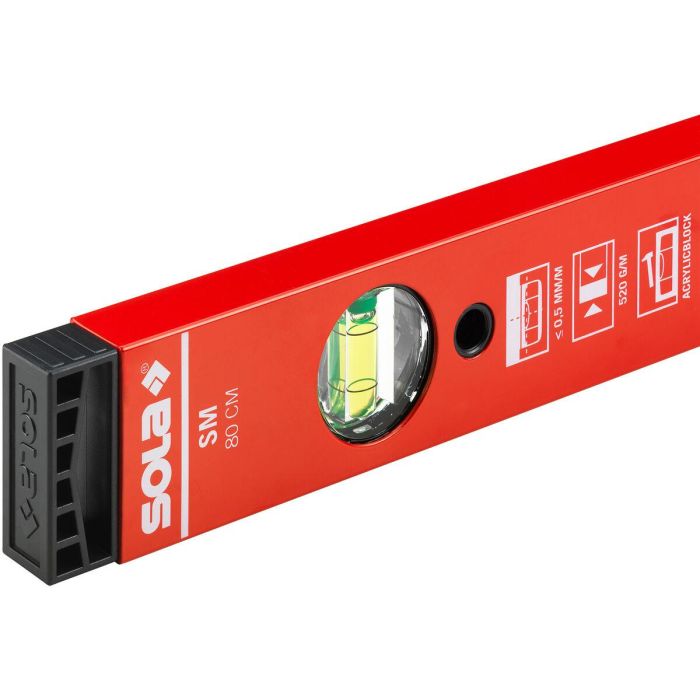 Nivel de Burbuja SOLA SM 50 cm Aluminio 500 mm 4 Nivel de Burbuja SOLA SM 50 cm Aluminio 500 mm 4