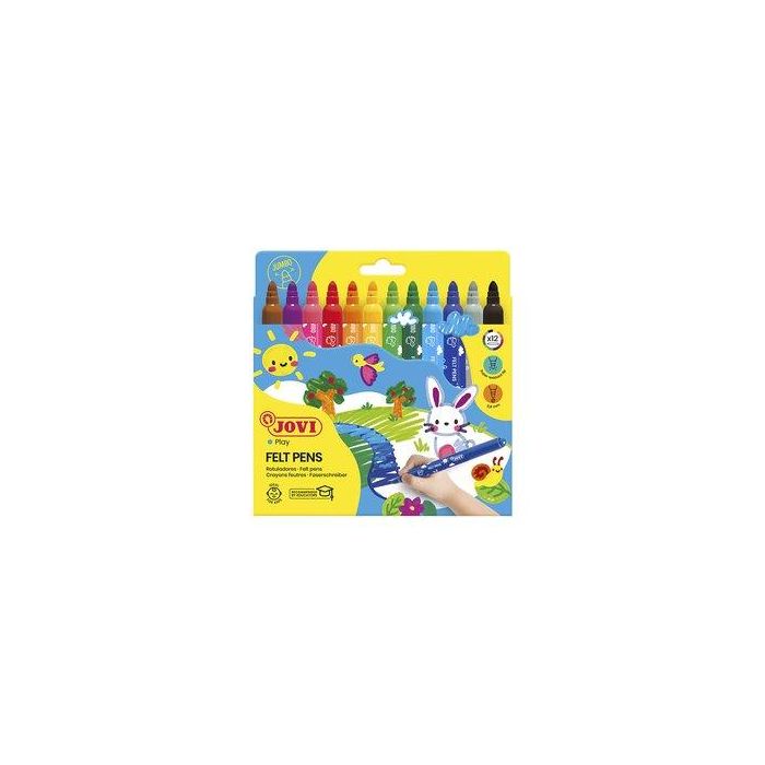 Jovi Rotuladores Maxi 135 mm Colores Surtidos Estuche 12 Ud