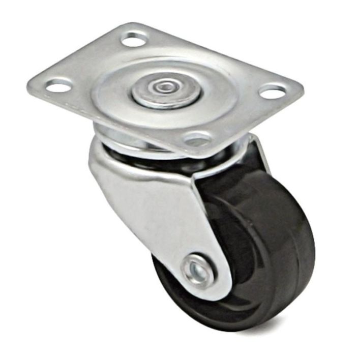 Q&Q Rueda Giratoria Gina A/Nylon Ø30 Plástico H37 para Muebles con Aro de Nylon de 30mm y 37mm de Altura