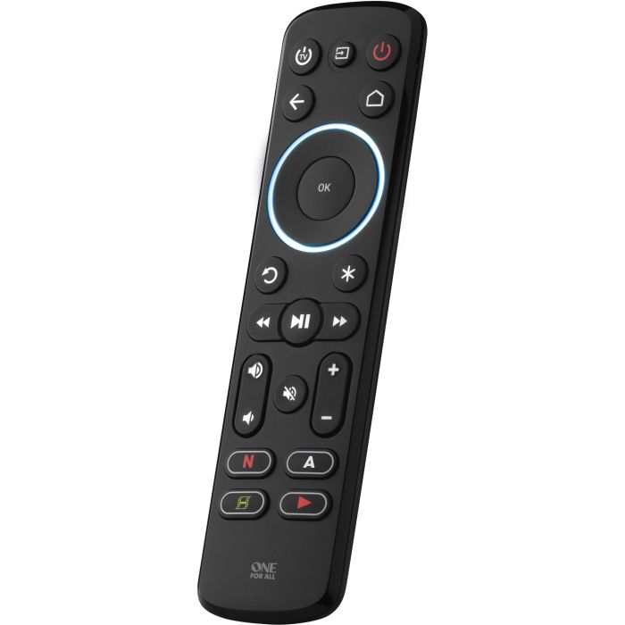 OneforAll Mando a Distancia Universal RC7935 para TV y Audio, Inalámbrico IR, Botones Retroiluminados, Negro 1