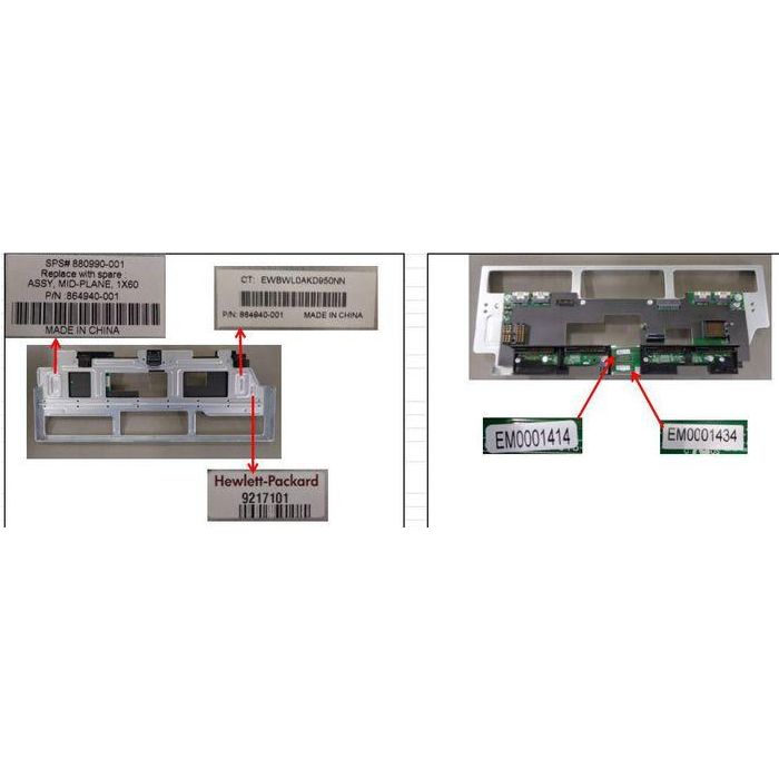 Hewlett Packard Enterprise SPS-MIDPLANE 1X60 Midplane Componente para HPE Apollo 4510 Gen10 System – Óptima Comunicación y Rendimiento