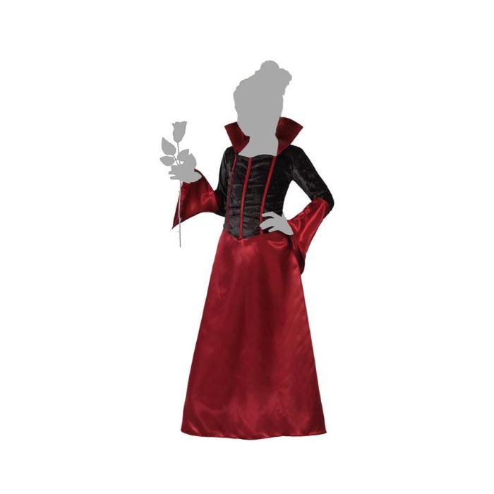 Disfraz Vampiresa Niña Infantil Drácula Elegante 5-6 Años 2 Disfraz Vampiresa Niña Infantil Drácula Elegante 5-6 Años 2