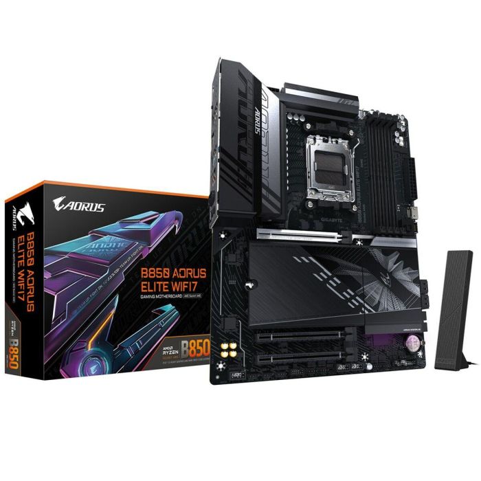 Gigabyte B850 AORUS ELITE WIFI7 Placa Base - AMD Ryzen 9000, Wi-Fi 7, DDR5 8200MHz, PCIe 5.0, 9MB85EL7-00-G10 5 Gigabyte B850 AORUS ELITE WIFI7 Placa Base - AMD Ryzen 9000, Wi-Fi 7, DDR5 8200MHz, PCIe 5.0, 9MB85EL7-00-G10 5