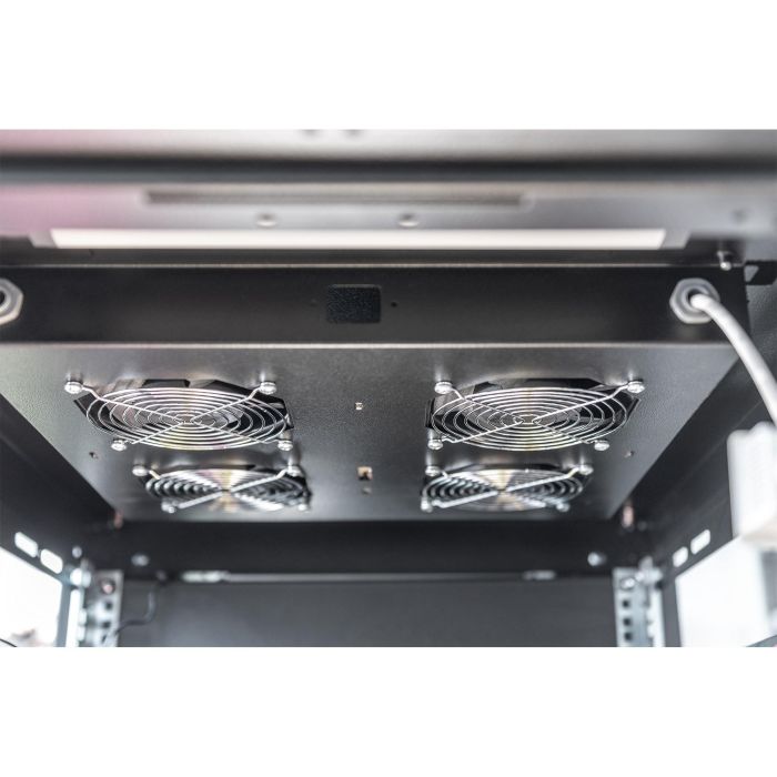Digitus Dachlüftereinheit 19" 4 Lüfter. Farbe Schwarz (RAL 9005) 1