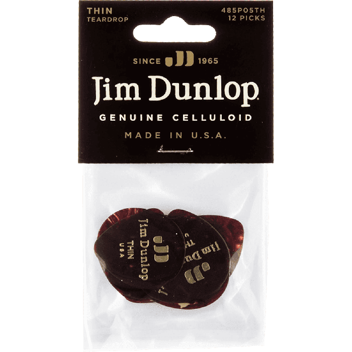 Pack 12 Púas Genuine Celluloid Teardrop Shell - Thin 3 Pack 12 Púas Genuine Celluloid Teardrop Shell - Thin 3