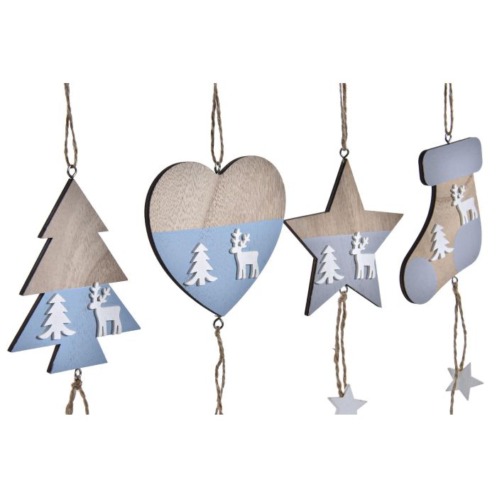 DKD Home Decor Decoración Colgante Navidad Alpina MDF Colores Surtidos 30cm (Pack 24 Unidades) 1 DKD Home Decor Decoración Colgante Navidad Alpina MDF Colores Surtidos 30cm (Pack 24 Unidades) 1