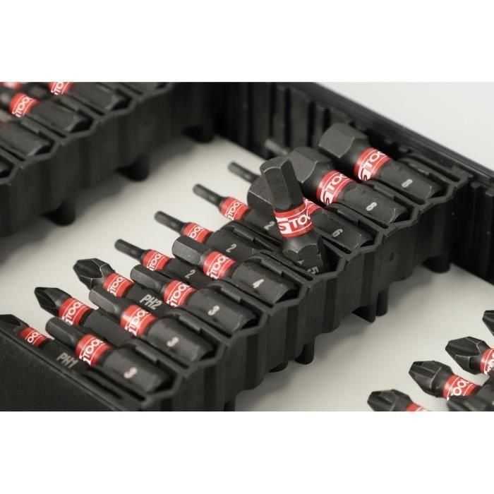 Juego de puntas para destornillador de impacto - KS TOOLS - 515.2302F - Juego de puntas para destornillador de impacto de 1/4" - 76 piezas 2 Juego de puntas para destornillador de impacto - KS TOOLS - 515.2302F - Juego de puntas para destornillador de impacto de 1/4" - 76 piezas 2