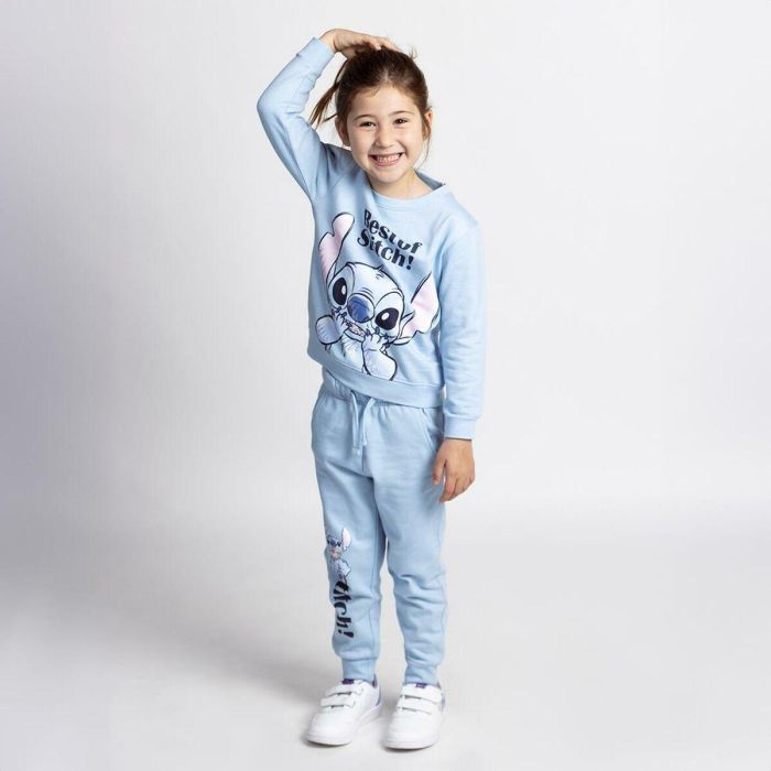 Chándal Infantil Stitch Azul claro 2 Chándal Infantil Stitch Azul claro 2