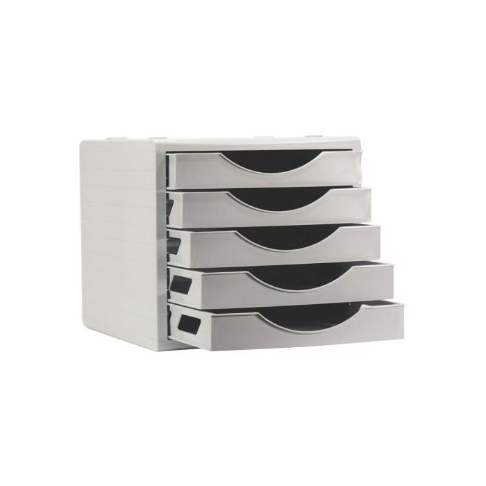 Archivo 2000 Módulo Archivotec 2000 5 Cajones Válido Para Formato Din A4, Fólio Y Subcarpeta 340x270x260 mm Gris 2