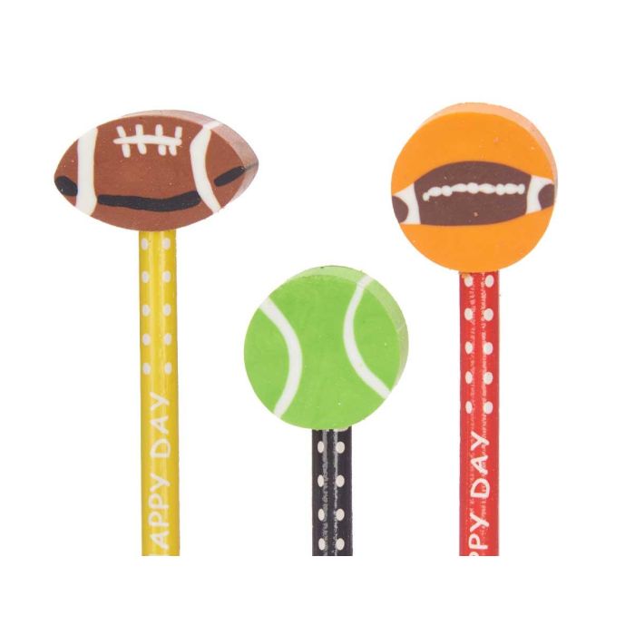 Set 3 Lapiceros Con Goma Deportes Surtidos Pincello 11X26CM (32 Unidades) 3 Set 3 Lapiceros Con Goma Deportes Surtidos Pincello 11X26CM (32 Unidades) 3