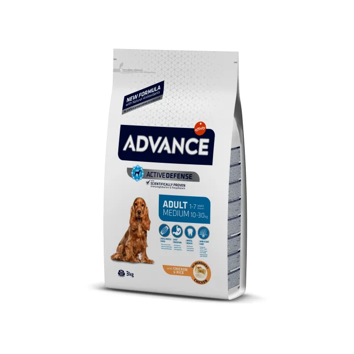 Advance Canine Adult Medium Pollo Arroz 3 kg