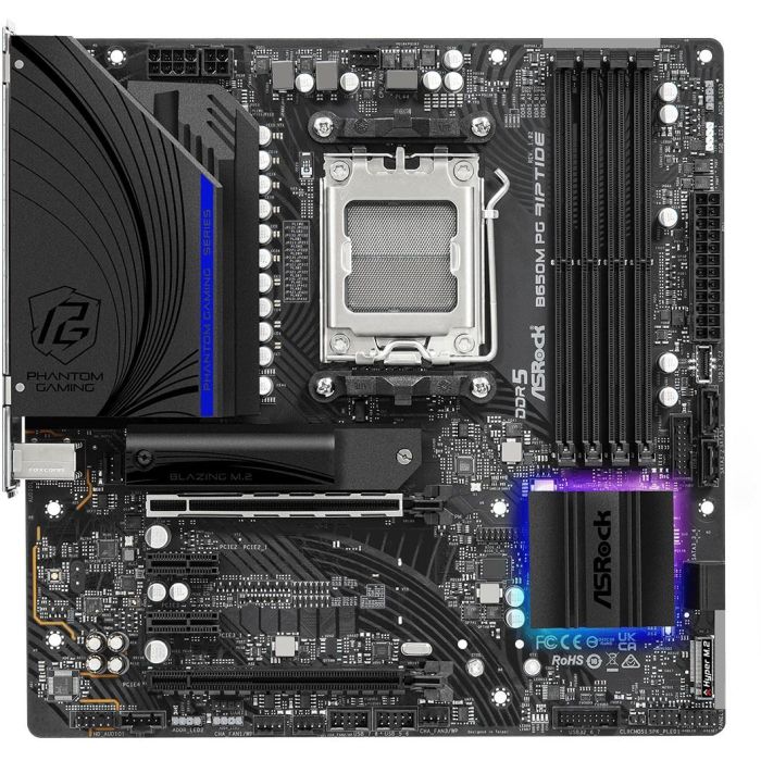 ASRock B650M Phantom Gaming Riptide Placa Base AMD Socket AM5 DDR5 micro-ATX para PC 2 ASRock B650M Phantom Gaming Riptide Placa Base AMD Socket AM5 DDR5 micro-ATX para PC 2