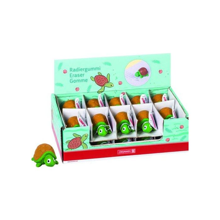 Goma De Borrar Brunnen Fun 3D Tortuga Expositor De 20