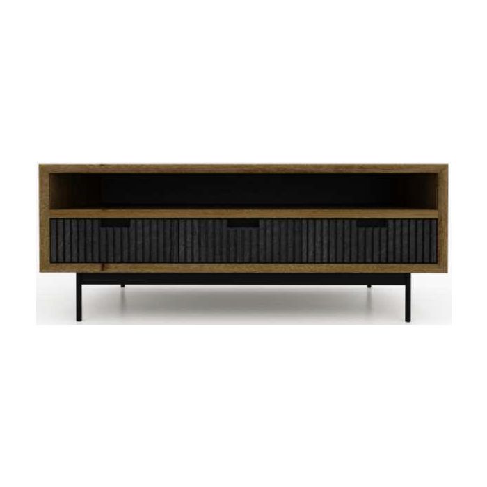 Mesa Centro DKD Home Decor Negro Marron Claro 60 x 45 x 120 cm