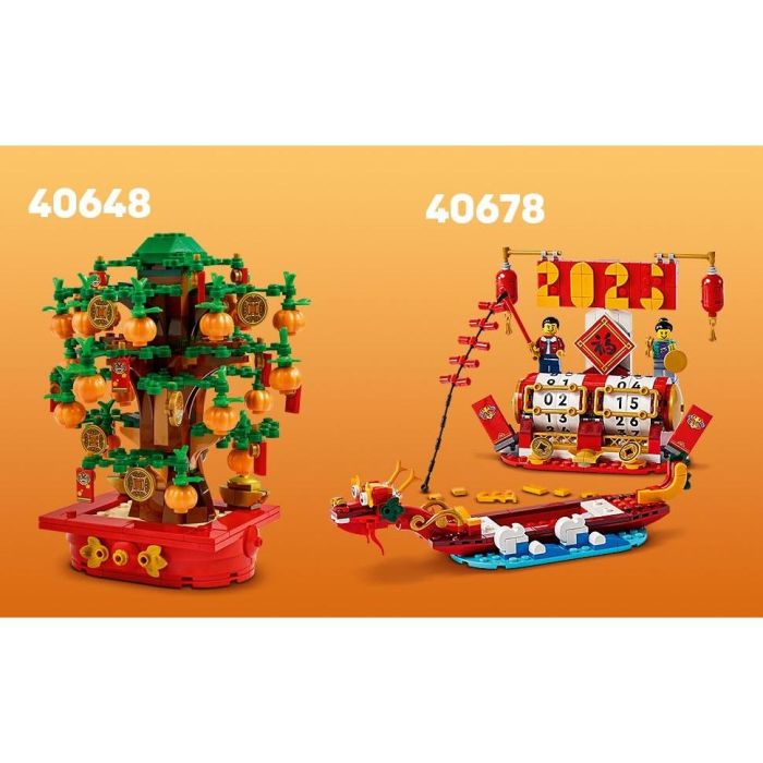 LEGO Árbol del Dinero (40648) - Kit de Construcción para Niños a Partir de 9 Años con 20 Mandarinas, 14 Sobres Rojos y 10 Monedas 5