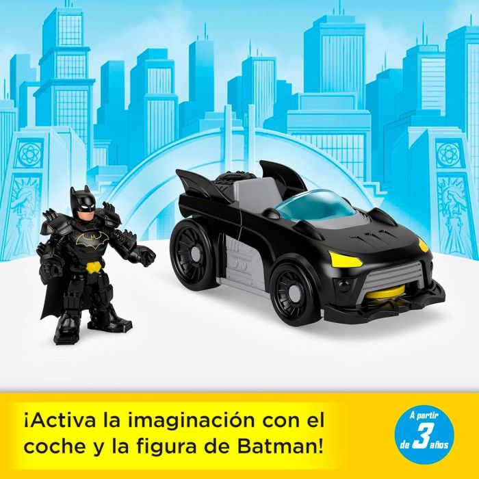 Fisher-Price Figura Batman Dc Metal Force C/Coche Jfj68 Imaginext 4