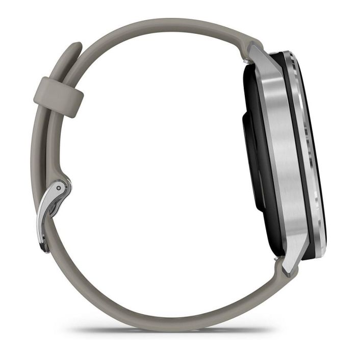 Garmin Venu 4 Reloj Inteligente 45mm AMOLED Pantalla Táctil GPS Negro/Plata/Gris Silicona Banda Monitor Frecuencia Cardíaca