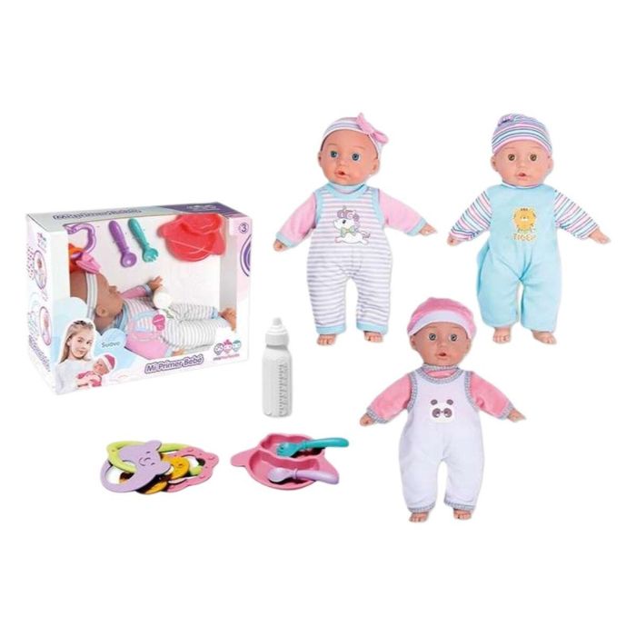 Muñeco bebe 32 cm con 12 sonidos y accesorios - modelos surtidos Muñeco bebe 32 cm con 12 sonidos y accesorios - modelos surtidos