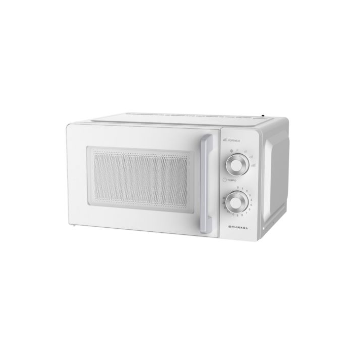 Grunkel MW-20MG Microondas de 700W, 20 Litros Capacidad, Sin Grill, Función Descongelado, 6 Niveles Potencia, Blanco Grunkel MW-20MG Microondas de 700W, 20 Litros Capacidad, Sin Grill, Función Descongelado, 6 Niveles Potencia, Blanco