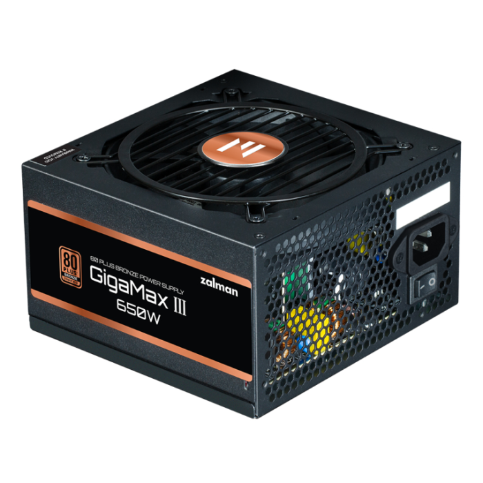 Zalman GigaMax III Fuente de Alimentación PC 650W ATX 80 PLUS Bronze Semimodular Negro