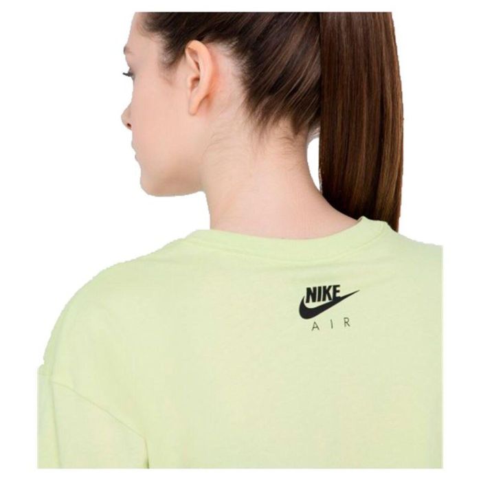 Camiseta de Manga Corta Mujer Nike Air Verde Claro 10-12 Años